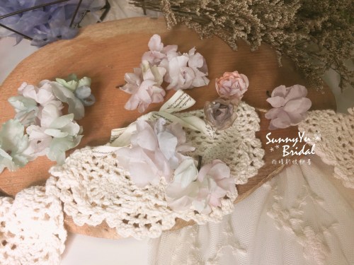 嘉義新娘秘書推薦|台北新娘秘書推薦|內湖新娘秘書推薦|新娘秘書推薦|清新氣質妝感|新娘秘書雨晴|日本手染花|手作新娘飾品