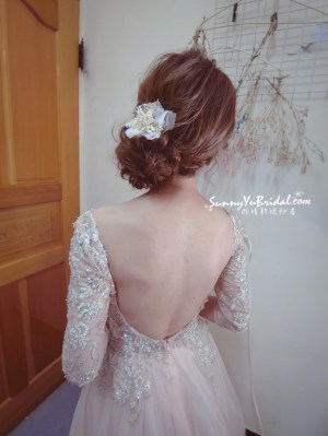 文定髮型|盤髮造型|側邊低髻髮型|浪漫日系髮型|雨晴新娘秘書|台北新娘秘書推薦 #內湖新娘秘書推薦|嘉義新娘秘書推薦|新娘秘書推薦