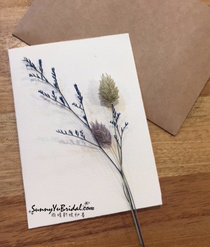 乾燥花卡片|手作卡片|卡片製作|乾燥花|乾燥花新秘推薦雨晴
