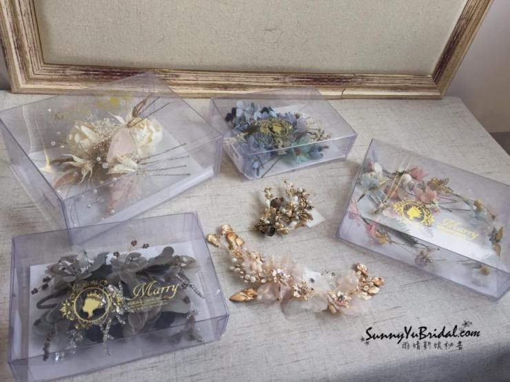 魅麗新娘飾品｜台北新秘推薦｜新秘雨晴｜乾燥花髮飾