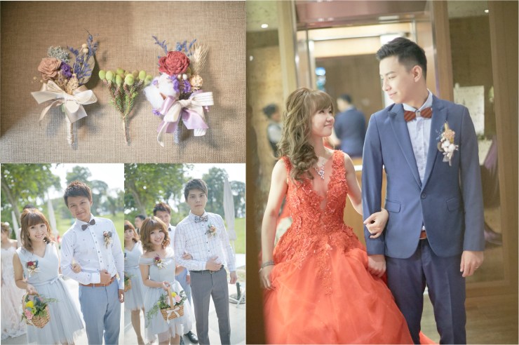 乾燥花胸花｜胸花訂購訂製｜伴娘伴郎胸花｜新郎胸花｜嘉義婚禮佈置推薦｜憶起幸福