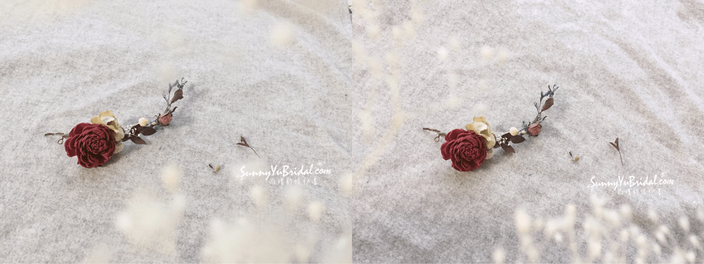 乾燥花新娘飾品｜乾燥花髮飾｜手作新娘飾品｜台北內湖南港新娘秘書雨晴｜新娘秘書推薦｜乾燥花新秘推薦