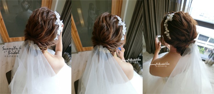台北新秘推薦│新娘秘書｜新秘雨晴│新秘推薦│新娘秘書推薦｜新娘造型│低盤髮造型｜編髮造型│白紗禮服｜新娘結婚造型｜篷鬆線條髮型