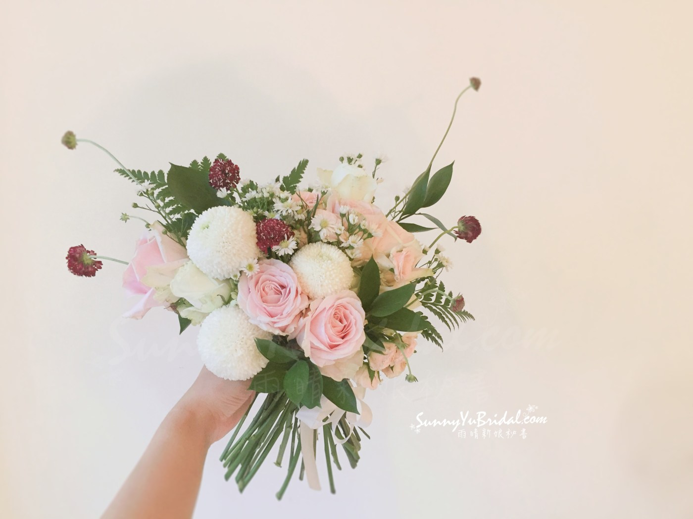 新娘捧花｜捧花｜歐式捧花｜韓式捧花｜自然系捧花｜空氣流線感捧花｜玫瑰捧花｜乒乓捧花｜台北新秘推薦｜台北新娘秘書推薦｜新秘雨晴SunnyYu｜