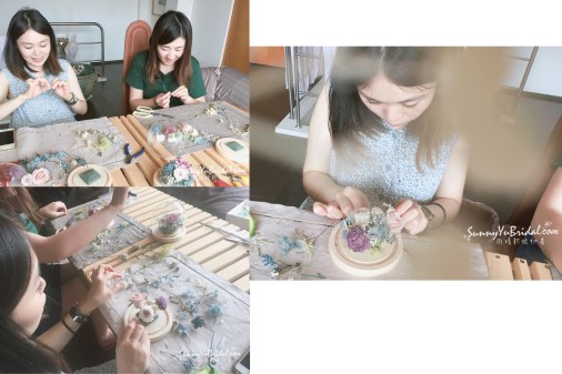不凋花盅｜玫瑰花盅｜不凋花課程｜療癒｜雨晴手作｜乾燥花課程｜台北內湖南港新娘秘書雨晴SunnyYu｜