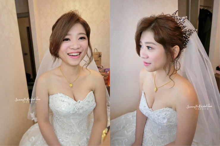 新娘白紗造型｜氣勢感｜高盤髮｜皇冠｜台北新娘秘書｜彭園會館｜新秘雨晴SunnyYu｜台北南港內湖新秘推薦｜純宴客