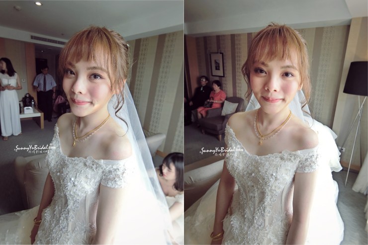 甜美|新娘眼妝|清透妝感|日系睫毛根根分明|妹妹頭新娘造型|花苞頭|訂結一起新娘髮型|新娘髮型|訂結同天| 新秘雨晴SunnyYu|台北新娘秘書推薦|南港內湖新娘秘書推薦|新娘秘書| 白紗|卡肩馬甲拖尾禮服|貳月婚紗|婚攝彭彭|囍月場所主持|翰品酒店|