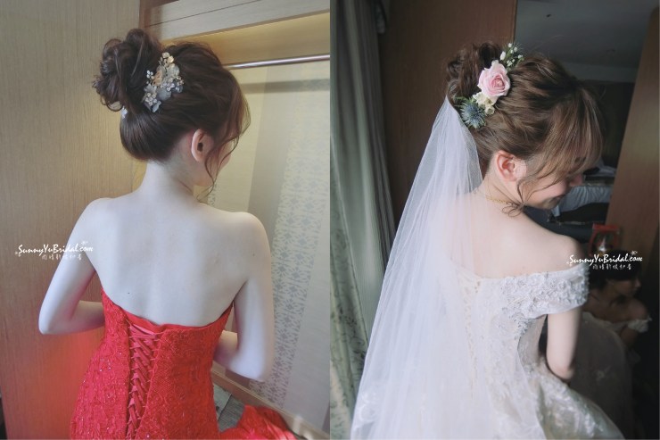 訂結一起髮型|甜美|妹妹頭新娘造型|花苞頭|文定儀式|新娘髮型| 新秘雨晴SunnyYu|台北新娘秘書推薦|南港內湖新娘秘書推薦|新娘秘書| 紅色禮服|綁帶桃心領禮服|貳月婚紗|婚攝彭彭|囍月場所主持|翰品酒店|