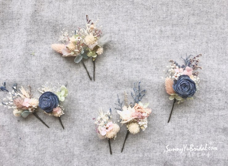 客製乾燥花飾｜客製新娘飾品｜台北新娘秘書｜台北內湖南港新秘推薦雨晴｜手作新娘飾品｜雨晴手作｜乾燥不凋花新娘飾品｜乾燥花新娘造型｜雨晴手作乾燥花飾｜煙燻粉玫瑰｜不凋花｜永生花｜白紗髮飾｜白紗造型｜客製手作乾燥花髮叉｜證婚飾品