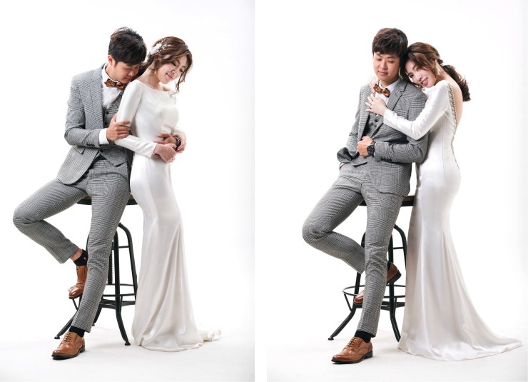 新秘雨晴|婚攝柚子|貳月婚紗|白色緞面婚紗禮服|台北新娘秘書|新娘秘書推薦|台北新秘推薦|新娘造型|婚紗推薦|低馬尾造型|簡約時尚風格|新娘妝容|新娘髮型