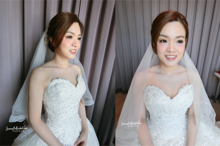 台北新娘秘書|白紗妝感|氣質名媛風格|貴氣風格|新娘秘書推薦|台北新秘雨晴|新娘妝髮|新娘白紗髮型|頭紗造型|新娘乾淨俐落造型|透亮妝感|光澤肌