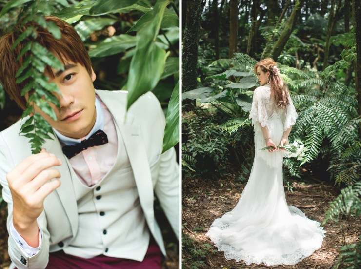 婚紗妝髮｜婚紗造型｜婚紗照｜台北婚紗推薦｜台北新秘推薦｜貳月婚紗推薦｜yangkk婚禮婚紗｜新秘雨晴｜白紗造型｜編髮造型｜仙氣造型｜陽明山｜新郎特寫｜