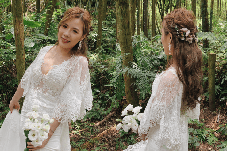 婚紗妝髮｜婚紗造型｜婚紗照｜台北婚紗推薦｜台北新秘推薦｜貳月婚紗推薦｜yangkk婚禮婚紗｜新秘雨晴｜白紗造型｜編髮造型｜仙氣造型｜陽明山｜新娘特寫｜不凋花髮飾｜乾燥花髮飾｜