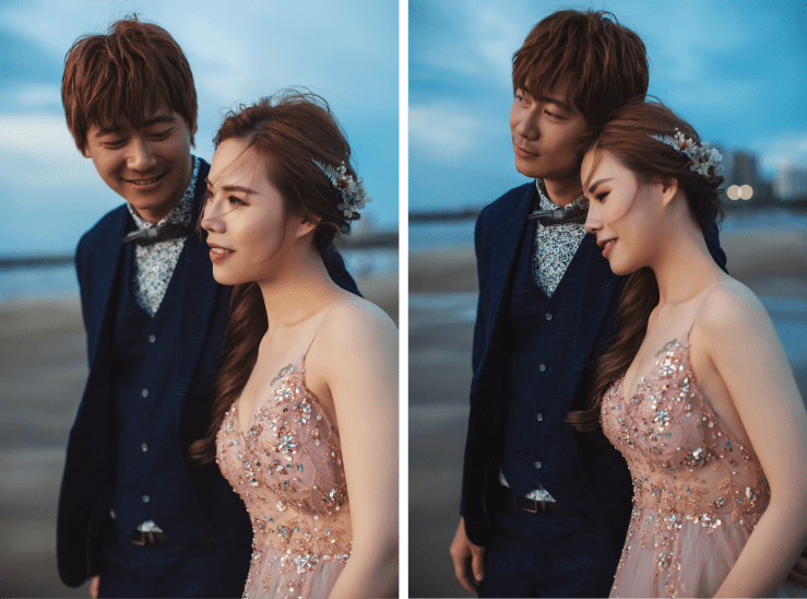 婚紗妝髮|婚紗造型|婚紗照|台北婚紗推薦|台北新秘推薦|貳月婚紗推薦|yangkk婚禮婚紗|新秘雨晴|晚禮服造型|編髮造型|側邊造型|氣質造型|沙崙海邊|逆光婚紗|海邊婚紗|透膚性感禮服