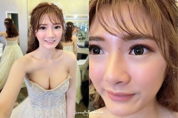 清透光澤妝感,韓系婚紗,韓系妝感,自然無辜眼妝,清新妝感,新娘眼妝,空氣瀏海,空靈眼妝,放髮造型,新娘造型,南港雅悅會館旗艦館,新秘雨晴,台北新娘秘書推薦,新秘雨蒨,2022新秘推薦,2021婚禮造型新秘推薦,白紗造型