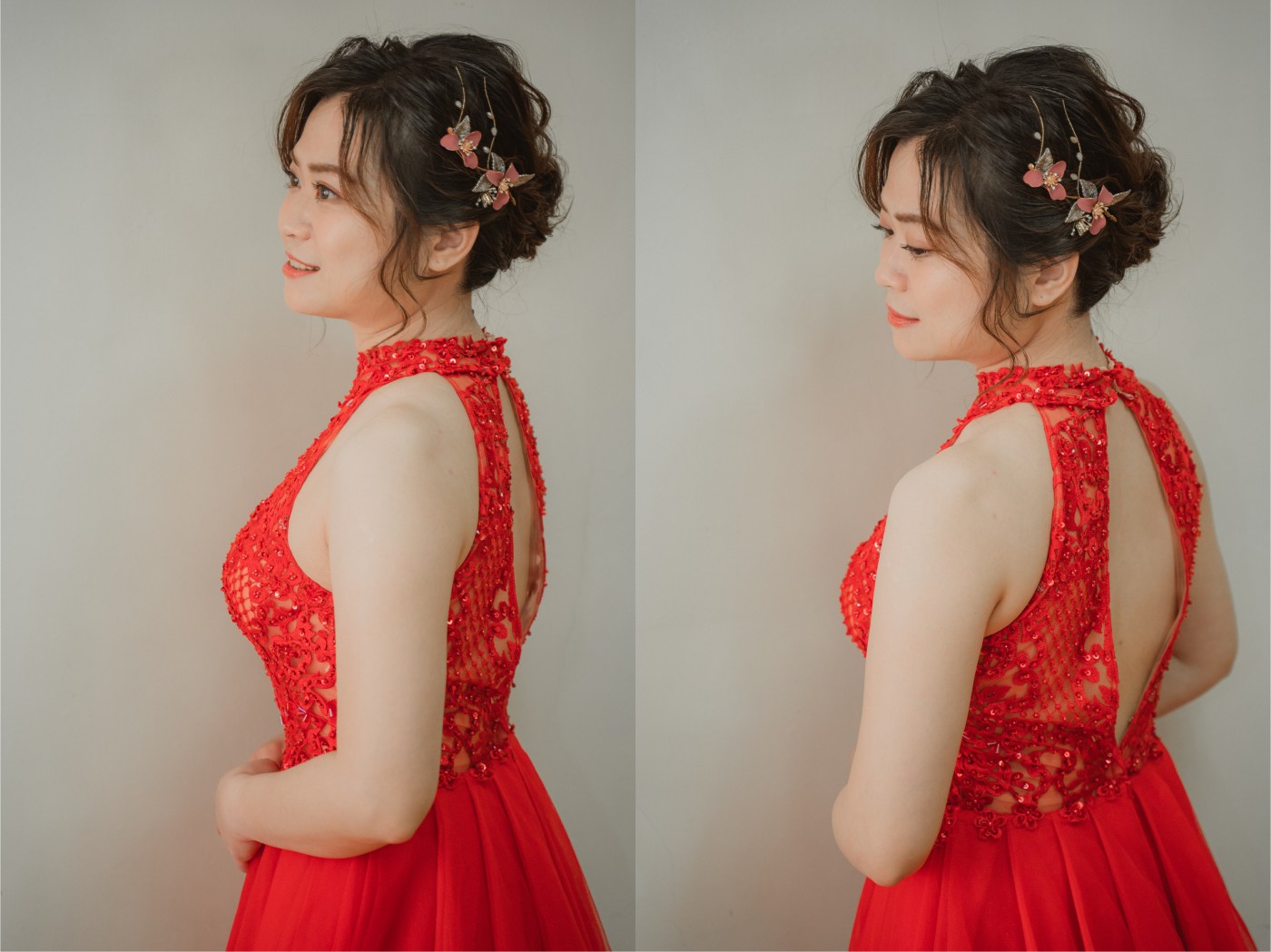 文定儀式｜文定髮型｜台北新秘2022｜台北新娘秘書雨晴｜新娘秘書推薦｜雨晴新娘秘書｜貳月婚紗｜哲攝攝影｜透亮妝感｜紅色禮服｜削肩婚紗｜拉絲髮型｜新娘髮型｜新娘妝感｜新娘眼妝｜大眼妝感｜透亮妝感｜自然清透底妝